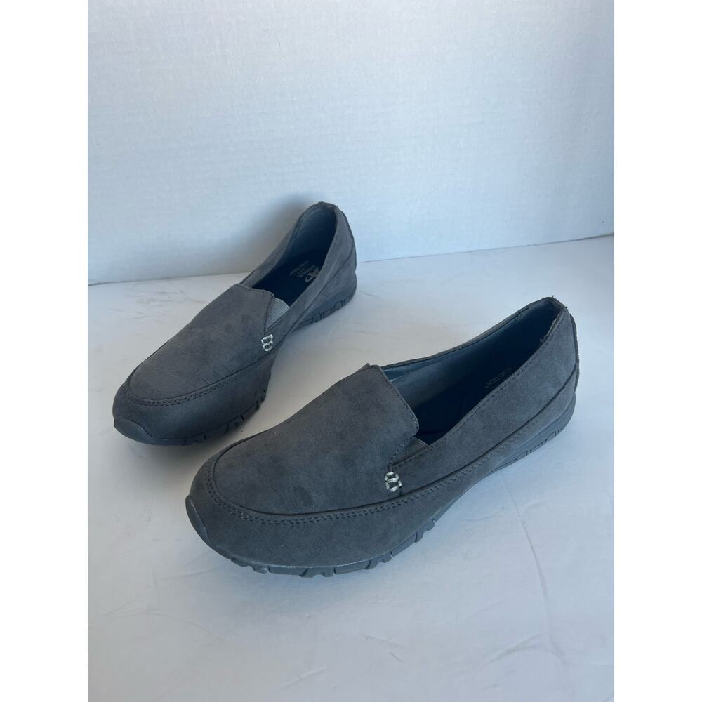 Athletech Women's Gray Comfort Slip On Loafers Memo Tech Insoles Sneaker Shoes 9